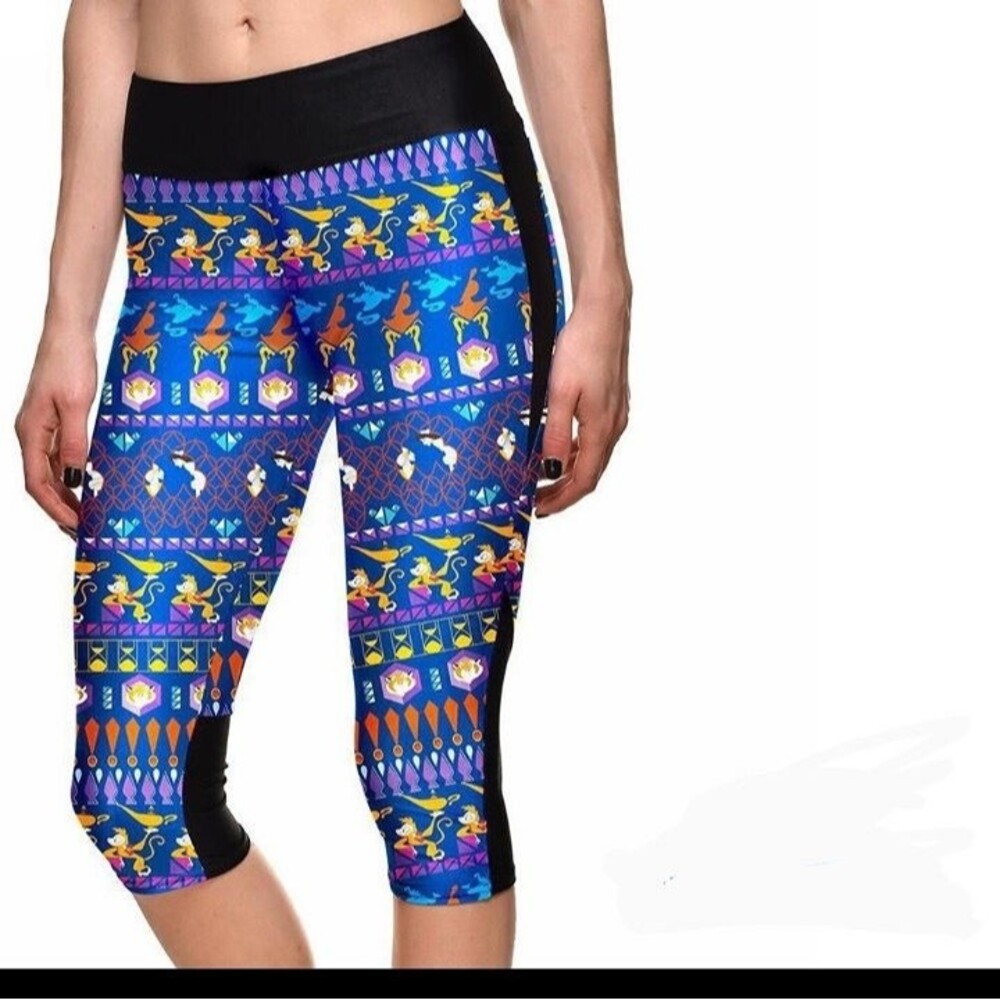 Lotus Leggings x Disney Small Aladdin Capri Length Leggings-Jasmine-Abu-Workout
